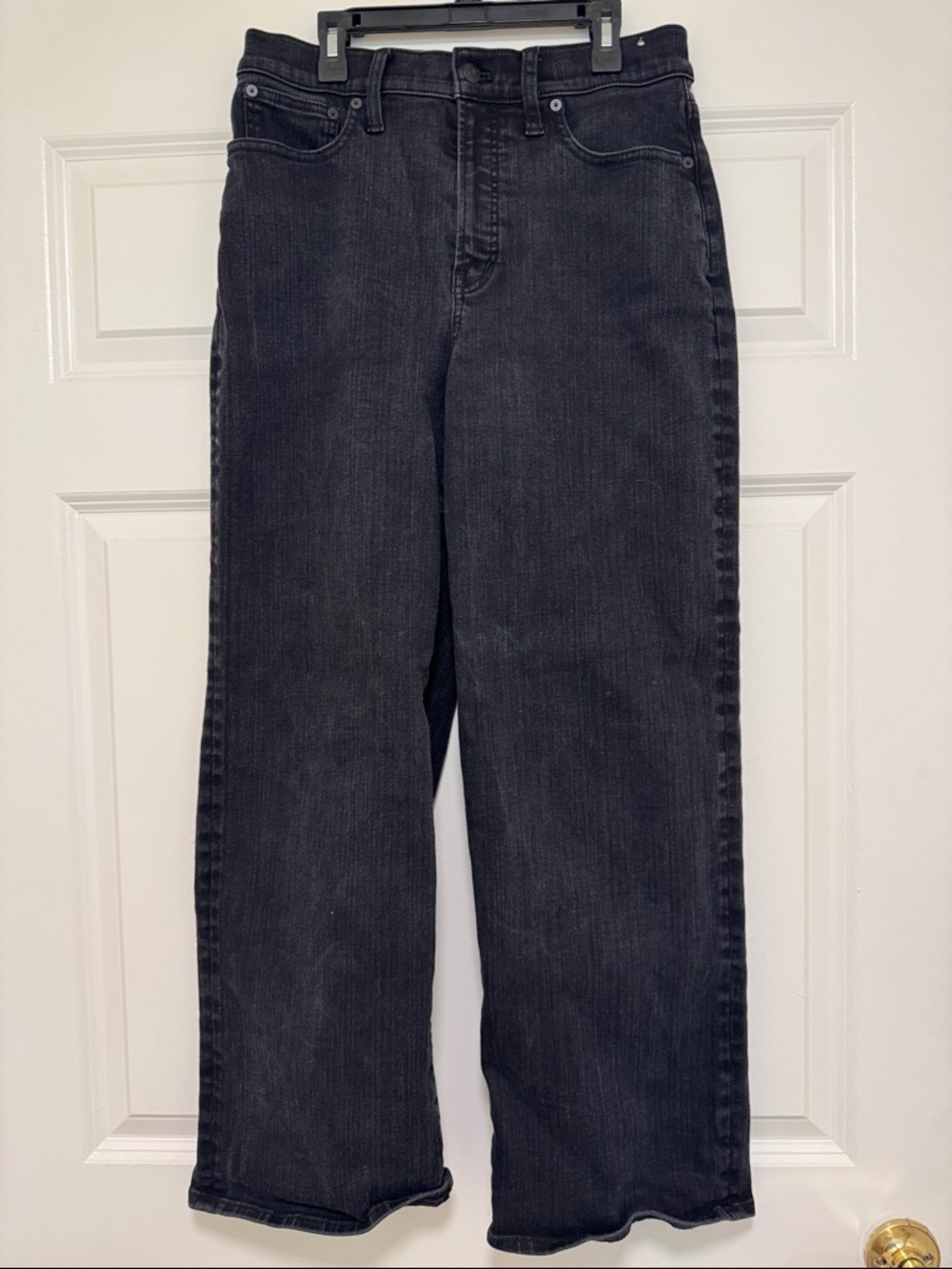 Classic Women's Black Wide-Leg Jeans - The Perfect Vintage Wide Leg Jean